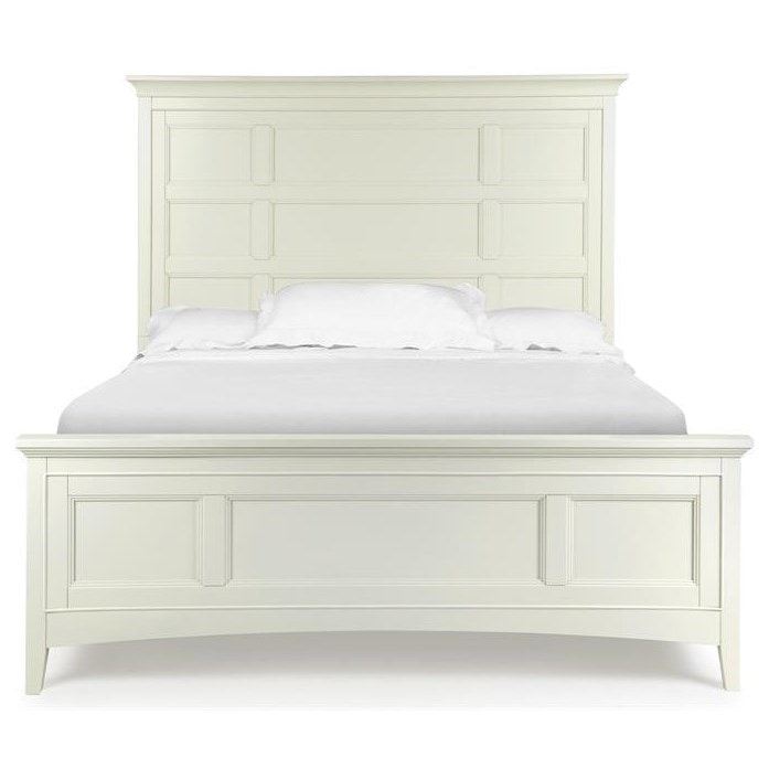 White Queen Magnussen Kentwood Complete Panel Bed with storage rails White Queen Magnussen Kentwood Complete Panel Bed with storage rails